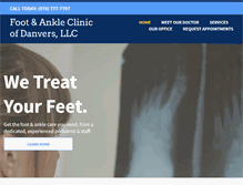 Tablet Screenshot of massfootcare.com